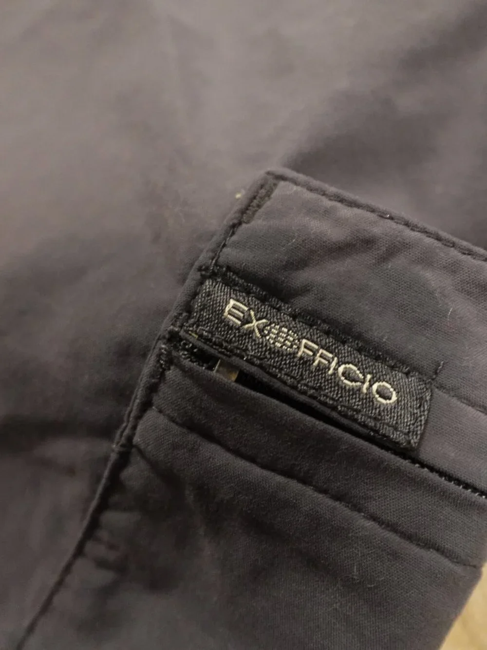 ExOfficio Cropped Cargo Pants‎ Women’s 12 Gray Nylon Travel Hiking Outdoor